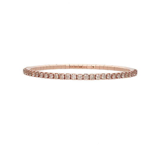 4.45 CT Champagne Diamond Stretch Bracelet
