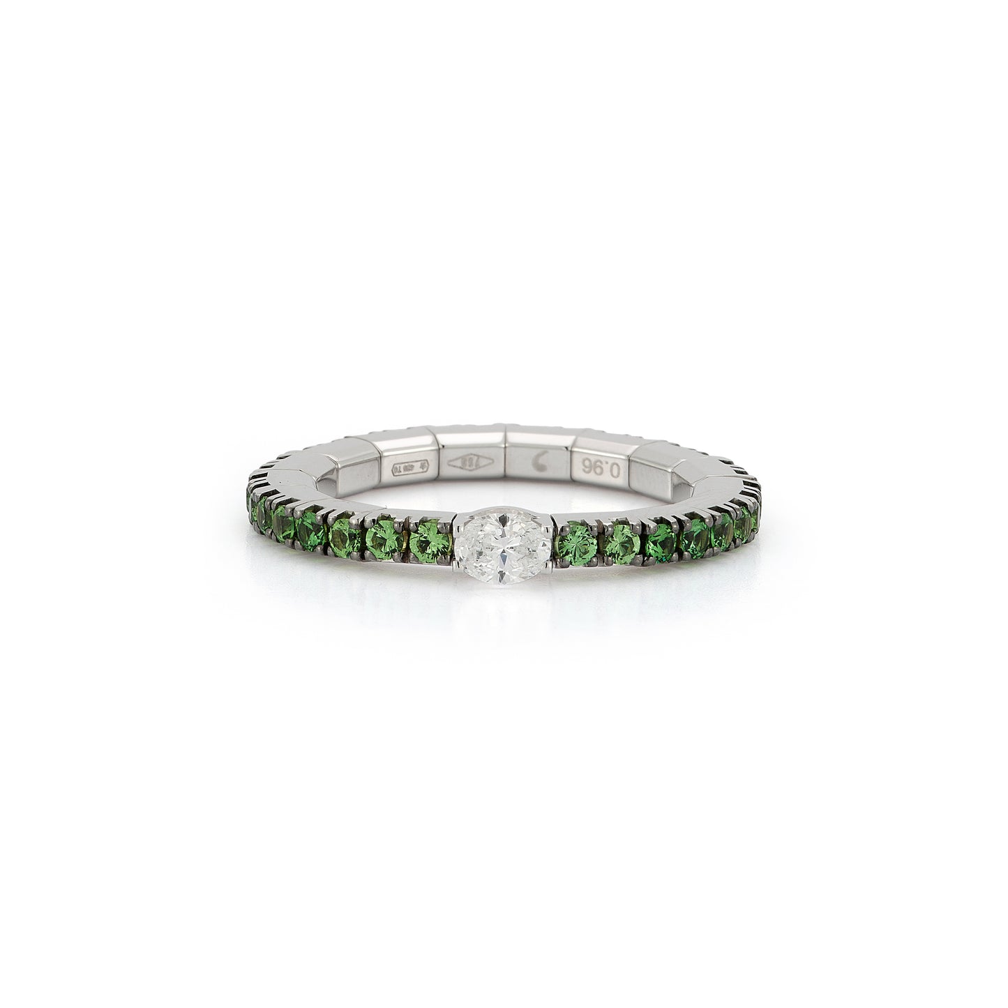 0.20 TCW Center Stone Rings - Tsvorite