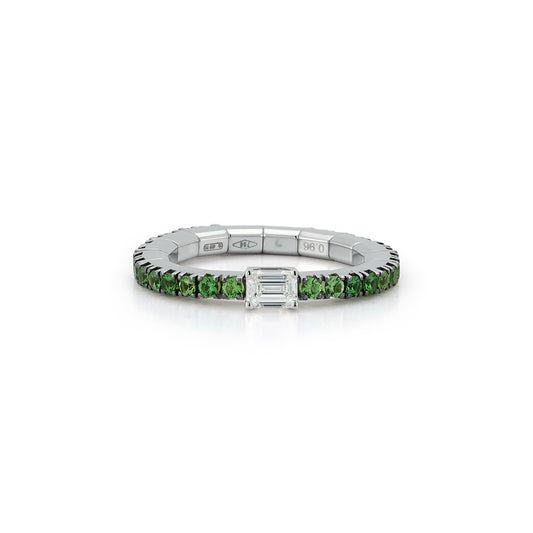 0.30 TCW Center Stone Rings - Tsvorite