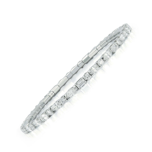 Multi Diamond Stretch Bracelet - 2 Carat Sizes