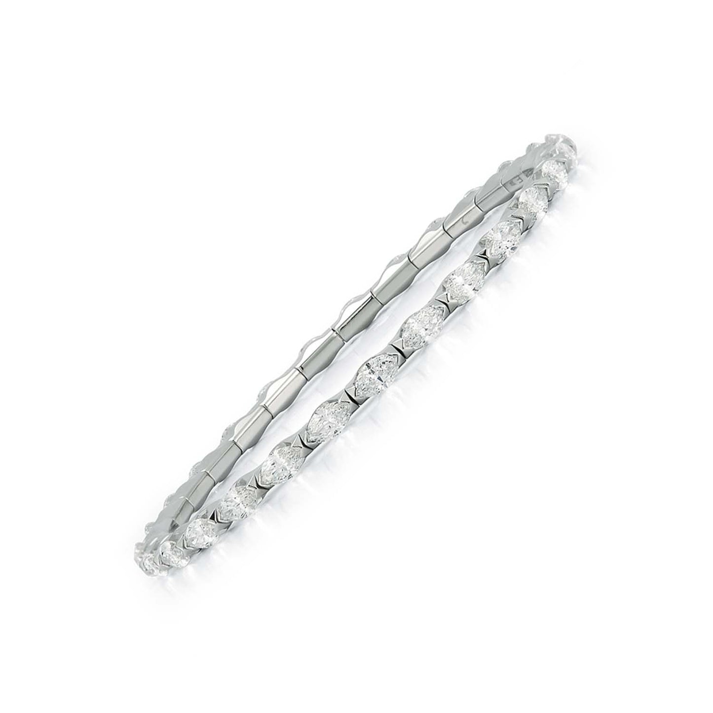 Marquise Diamond Stretch Bracelet - 3 Carat Sizes