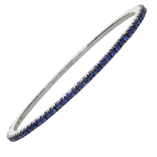 Blue Sapphire Stretch Bracelet