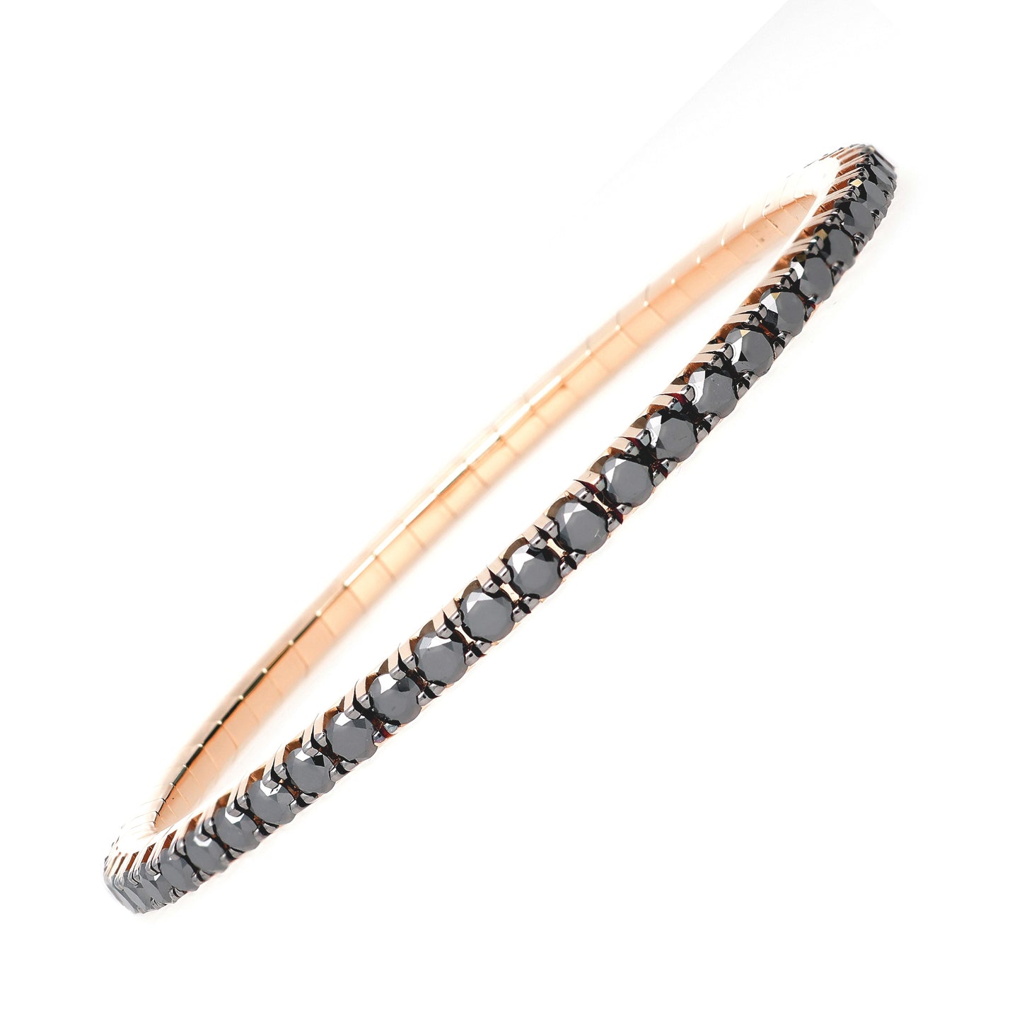 Men's 3 CT Black Diamond Stretch Bracelet