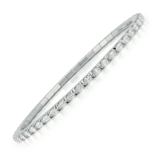 Pear Diamond Stretch Bracelet - 3 Carat Sizes